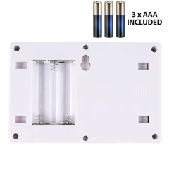 LOVING : interrupteur LED à piles (incluses). Blanc