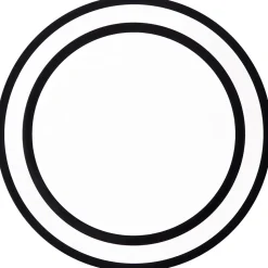 LUCIANO Plafonnier noir/blanc LED intégrée 36W métal/plastique ampoule incluse