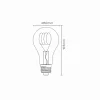 Lucide A60 TWILIGHT SENSOR - Ampoule filament - 6 cm - LED - E27 - 1x4W 2200K - Détecteur Jour/Nuit - Ambre