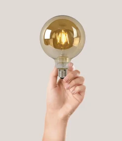 Lucide G125 - Ampoule filament - 12,5 cm - LED Dim. - E27 - 1x8W 2700K - Ambre