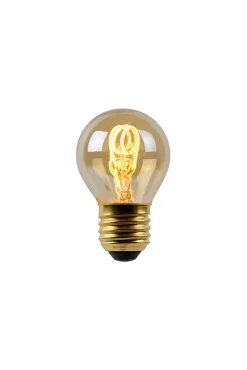 Lucide G45 - Ampoule filament - 4,5 cm - LED Dim. - E27 - 1x3W 2200K - Ambre