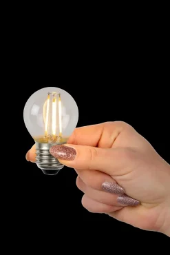 Lucide G45 - Ampoule filament - 4,5 cm - LED Dim. - E27 - 1x4W 2700K - Transparent