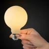 Lucide G80 - Ampoule filament - 8 cm - LED Dim. - E27 - 1x4,9W 2700K - Opalin