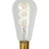 Lucide ST64 - Ampoule filament - 6,4 cm - LED Dim. - E27 - 1x4,9W 2700K - Transparent