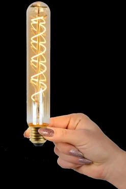 Lucide T32 - Ampoule filament - 3,2 cm - LED Dim. - E27 - 1x4,9W 2200K - Ambre