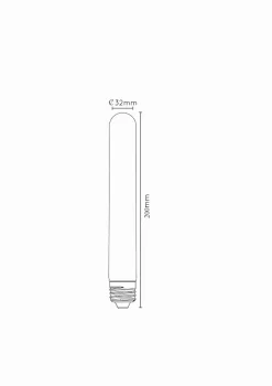 Lucide T32 - Ampoule filament - 3,2 cm - LED Dim. - E27 - 1x4,9W 2200K - Ambre