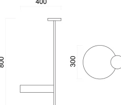 LUMICOM - ALLEY Plafonnier, 1XE27, max 42W, métal, blanc mat, 30cm