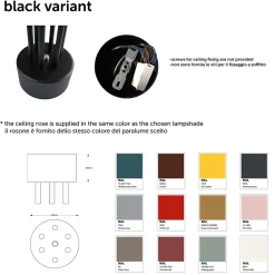 LUMICOM - AMERICA Plafonnier, 6XE27, max 42W, métal, vert iceberg, 60cm