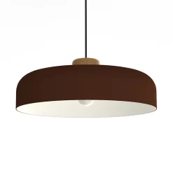 LUMICOM - BOIS Suspension, 1XE27, max 42W, métal, corten/traffic white, D40cm