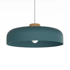 LUMICOM - BOIS Suspension, 1XE27, max 42W, métal, mediterranean blue, D40cm