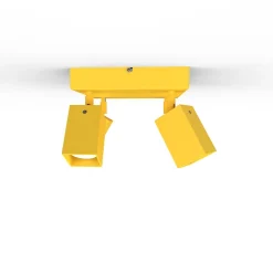 LUMICOM - BRINCK Q Plafonnier, 4X GU10, max 33W, métal, blanc brillant, L.25cm