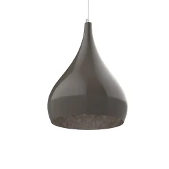 LUMICOM - CALICE Suspension, 1X E27, max 42W, métal, gris tourterelle , D.20cm