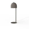 LUMICOM - CAMPANELLA Lampe de table, 1XGU10, max 42W, métal, gris tourterelle brillant, D12cm