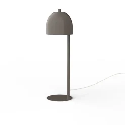 LUMICOM - CAMPANELLA Lampe de table, 1XGU10, max 42W, métal, gris tourterelle brillant, D12cm