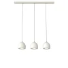 LUMICOM - CAMPANELLA Suspension, 3X GU10, max 33W, métal, blanc brillant, D.12cm