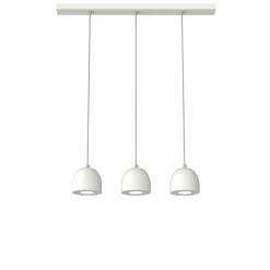 LUMICOM - CAMPANELLA Suspension, 3X GU10, max 33W, métal, blanc brillant, D.12cm