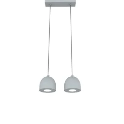 LUMICOM - CAMPANELLA Suspension, 2X GU10, max 33W, métal, gris , D.12cm