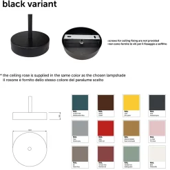 LUMICOM - CASSINI Plafonnier, 2XE27, max 42W, métal, iceberg green, D40cm