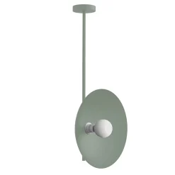 LUMICOM - CASSINI Plafonnier, 1XE27, max 42W, métal, iceberg green, D40cm