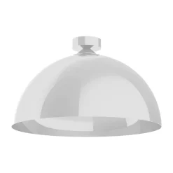 LUMICOM - CASSIS Plafonnier, 1XE27, max 42W, métal, blanc brillant, D40cm