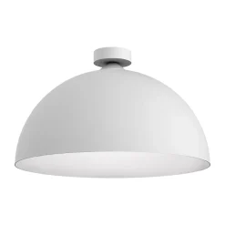 LUMICOM - CASSIS Plafonnier, 1XE27, max 42W, métal, blanc mat, D40cm