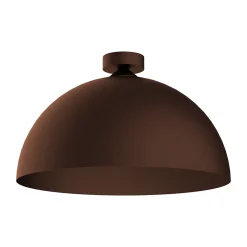 LUMICOM - CASSIS Plafonnier, 1XE27, max 42W, métal, marron corten, D40cm