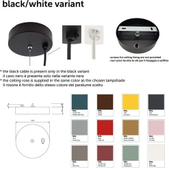 LUMICOM - CASSIS Suspension, 1XE27, max 42W, métal, blanc mat, D60cm