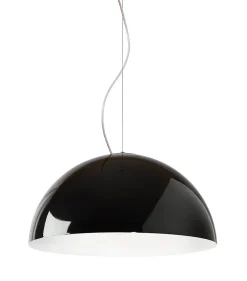LUMICOM - CASSIS Suspension, 1XE27, max 42W, métal, noir /blanc, D60cm
