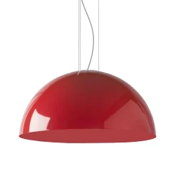 LUMICOM - CASSIS Suspension, 1XE27, max 42W, métal, rouge brillant, D80cm