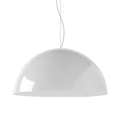 LUMICOM - CASSIS Suspension, 1XE27, max 42W, métal, blanc brillant, D60cm