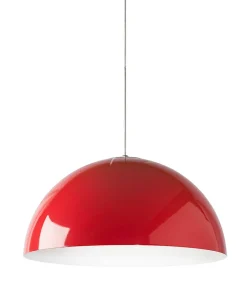 LUMICOM - CASSIS Suspension, 1XE27, max 42W, métal, rouge/blanc, D40cm