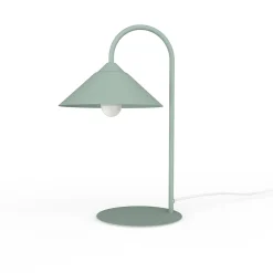 LUMICOM - CHAPEAU Lampe de table, 1XE27, max 42W, métal, vert iceberg, D25cm