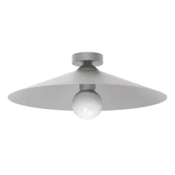 LUMICOM - CHAPEAU Plafonnier, 1XE27, max 42W, métal, blanc mat, D40cm