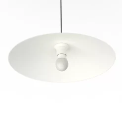 LUMICOM - CHAPEAU Suspension, 1XE27, max 42W, métal, blanc traffic, D40cm
