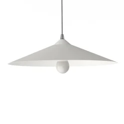LUMICOM - CHAPEAU Suspension, 1XE27, max 42W, métal, blanc traffic, D40cm