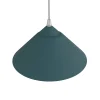 LUMICOM - CHAPEAU Suspension, 1XE27, max 42W, métal, bleu méditerranéen/blanc traffic, D25cm