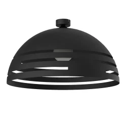 LUMICOM - CIRCUIT Plafonnier, 1XE27, max 42W, métal, matt black, D60cm