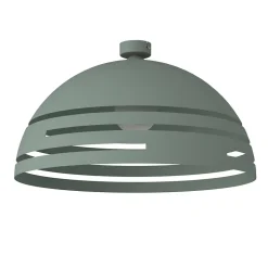 LUMICOM - CIRCUIT Plafonnier, 1XE27, max 42W, métal, iceberg green, D60cm
