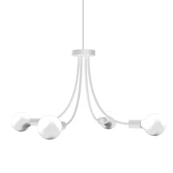 LUMICOM - CLASSIC Plafonnier, 4XE27, max 42W, métal, blanc mat, D.60cm