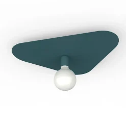 LUMICOM - CLOUD Plafonnier, 1XE27, max 42W, métal, bleu méditerranéen, 50x42cm