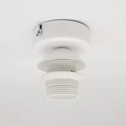 LUMICOM - CLOUD Plafonnier, 1XE27, max 42W, métal, traffic white / gold, 50x42cm