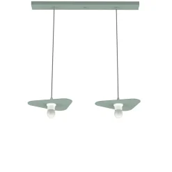 LUMICOM - CLOUD Suspension, 2XE27, max 42W, métal, vert iceberg, 25x20cm