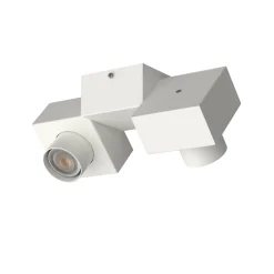 LUMICOM - CROSS Plafonnier, 2X GU10, max 33W, métal, blanc mat, 30x17cm