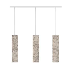 LUMICOM - CUBE Sospensione, 3X GU10, max 33W, metallo, cemento, L70cm x H30cm