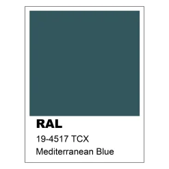 LUMICOM - CUBE Sospensione, 3X GU10, max 33W, metallo, blu mediterraneo, L70cm x H30cm