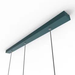 LUMICOM - CUBE Sospensione, 3X GU10, max 33W, metallo, blu mediterraneo, L70cm x H30cm