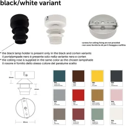 LUMICOM - DILATE Plafonnier, 1X E27, max 42W, métal, blanc mat, D.40cm