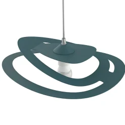 LUMICOM - DILATE Suspension, 1X E27, max 42W, métal, bleu méditerranéen, D.40cm