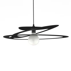 LUMICOM - DILATE Suspension, 1X E27, max 42W, métal, gris, D.60cm