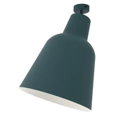 LUMICOM - DONG Plafonnier, 1X E27, max 42W, métal, vert iceberg/blanc mat, D.25cm